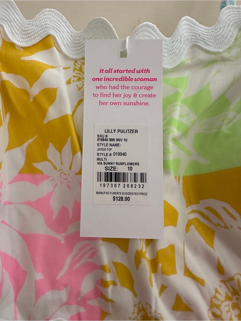 Lilly Pulitzer Multi-Color Floral Ruffle Tank - Picture 2 of 2
